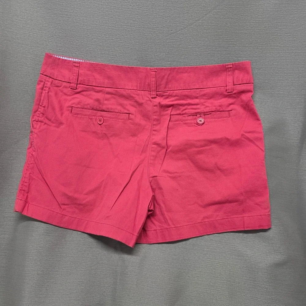 British Khaki Womens Chino Shorts Pink Size 10 Preppy Cotton Twill Casual Summer